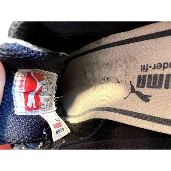 Puma Illuminescent V Light Up Toddler 6c White Blue Sneakers - Picture 9 of 10